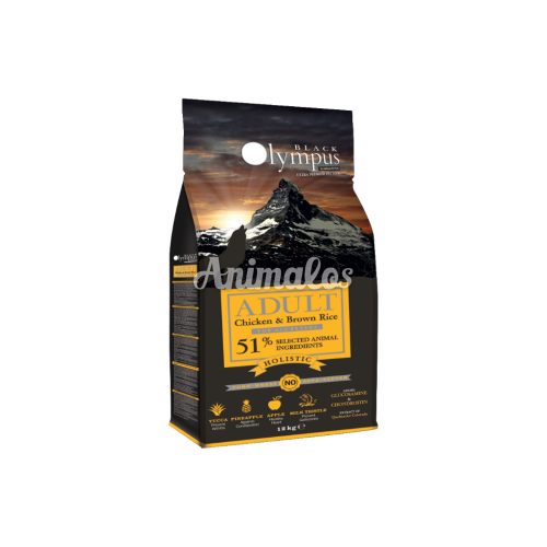 בלאק אולימפוס לכלב בוגר מופחת דגנים עוף ואורז חום 2 ק''ג 